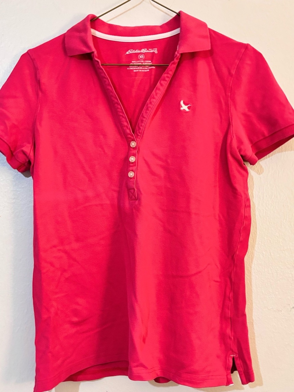 Eddie Bauer Hot Pink Short Sleeve Polo